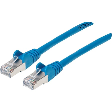Intellinet Network Solutions Augmented Category 6, Cat6A S/Ftp Patch Cable, 10 Ft, Blue Copper, 26 741491